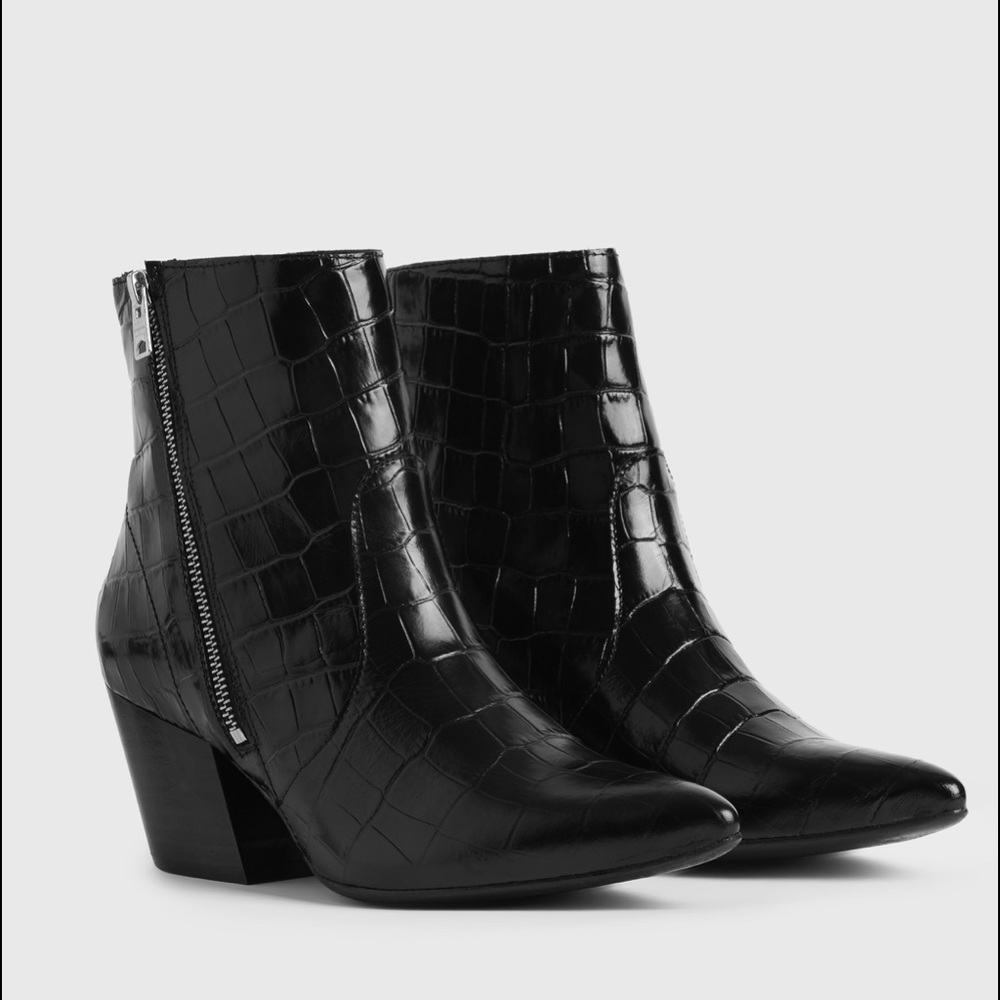 SOLD All Saints Aster Croc Ankle Boot (36M)